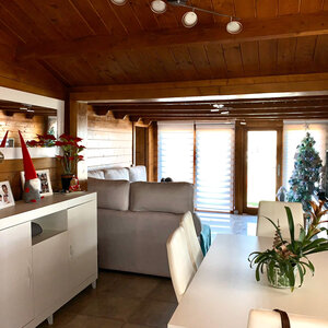 Casas Prefabricadas de Madera España - 3 dormitorios - 70 m2 - Modelo Slat - Casas Prefabricadas España SLAT 70 m2 - DETALLE SALON
