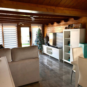 Casas Prefabricadas de Madera España - 3 dormitorios - 70 m2 - Modelo Slat - Casas Prefabricadas España SLAT 70 m2 - DETALLE SALON 2