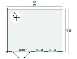Casas Prefabricadas de Madera Catalunya - 3 dormitorios - 66 m2 - Casas prefabricadas CATALUNYA 66 m2 - PLANO ANNABEL