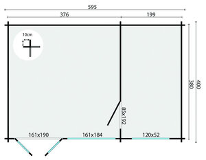Casas Prefabricadas de Madera Asturias - 3 dormitorios - 70 m2 - Casas prefabricadas Asturias - 70 m2 - PLANO FLOW