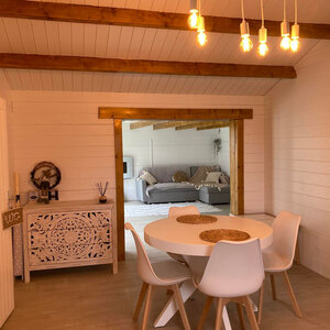 Casas Prefabricadas de Madera Catalunya - 3 dormitorios - 66 m2 - Casas prefabricadas CATALUNYA 66 m2 - COMEDOR