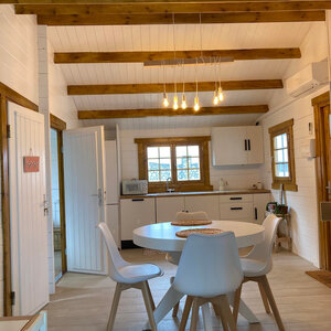 Casas Prefabricadas de Madera Catalunya - 3 dormitorios - 66 m2 - Casas prefabricadas CATALUNYA 66 m2 - SALÓN INTERIOR