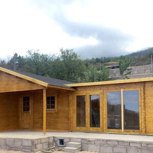 Casas Prefabricadas de Madera España - 3 dormitorios - 70 m2 - Modelo Slat - Casas Prefabricadas España SLAT 70 m2 - FLOW ALARGADA