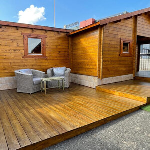 Casas Prefabricadas de Madera España - 3 dormitorios - 70 m2 - Modelo Slat - Casas Prefabricadas España SLAT 70 m2 - FLOW IZQUIERDA
