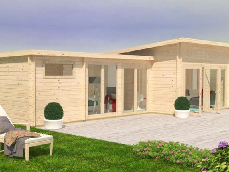 Casas Prefabricadas de Madera Burgos - 3 dormitorios - 55 m2
