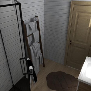 Casas de Madera Prefabricadas Cantabria - 1 dormitorio - 28 m2 - Casas de Madera CANTABRIA 28m2 - 44MM - BAÑO