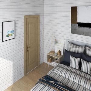 Casas de Madera Prefabricadas Cantabria - 1 dormitorio - 28 m2 - Casas de Madera CANTABRIA 28m2 - 44MM - HABITACIÓN
