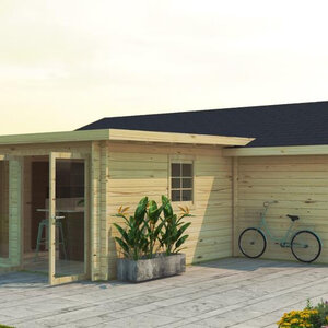 Casas Prefabricadas de Madera España - 3 dormitorios - 70 m2 - Modelo Slat - Casas Prefabricadas España SLAT 70 m2 - UNIÓN