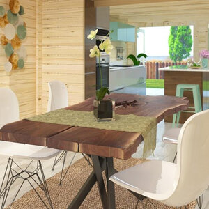 Casas Prefabricadas de Madera España - 3 dormitorios - 70 m2 - Modelo Slat - Casas Prefabricadas España SLAT 70 m2 - UNIÓN