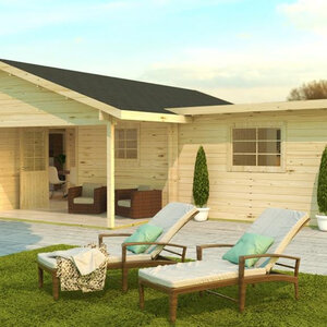 Casas Prefabricadas de Madera España - 3 dormitorios - 70 m2 - Modelo Slat