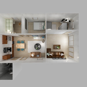 Casas Prefabricadas de Madera España - 3 dormitorios - 70 m2 - Modelo Slat - Casas Prefabricadas España SLAT 70 m2 - UNIÓN