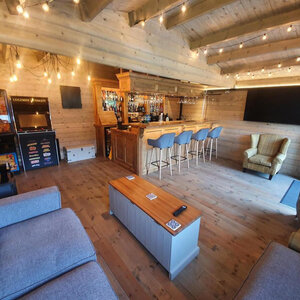 Casas de Madera Prefabricadas Tenerife-Helle - 33 m2 - Diáfana - Casas de madera Tenerife diáfana  - Hobycasa salón