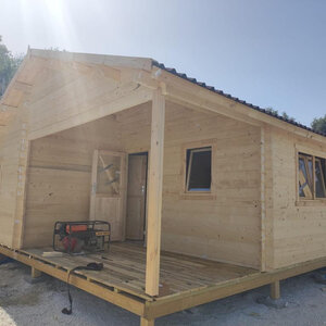 PLATAFORMA ELEVADA DE MADERA LAMINADA PARA CASAS ENTRE 24 Y 48 M2 - PLATAFORMA ELEVADA DE MADERA LAMINADA CASA JAVEA