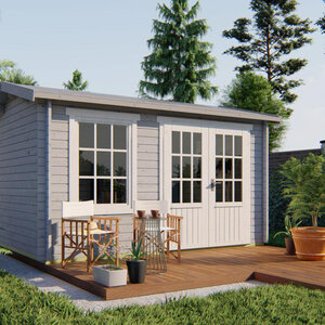 Casas de Madera Elorrio - Diáfana - 11 m2 - Modelo Chloe - Casa CHLOE - GRIS