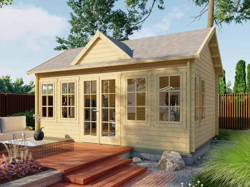 Casas de Madera Prefabricadas Huesca - Diáfana - 20 m2 - Modelo Clockhouse