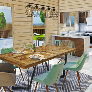 Casas Prefabricadas de Madera Baleares - 6 dormitorios - 100 m2 - CASA DE MADERA LAS PALMAS 50M2 - 44MM - SALON
