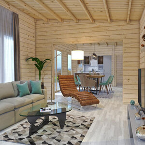 Casas Prefabricadas de Madera Baleares - 6 dormitorios - 100 m2 - CASA DE MADERA LAS PALMAS 50M2 - 44MM - COCINA