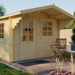 Casas de Madera Roquetas - Diáfana - 9 m2 - Modelo Riho - Caseta de madera RIHO portada