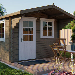 Casas de Madera Roquetas - Diáfana - 9 m2 - Modelo Riho - Caseta de madera RIHO roble