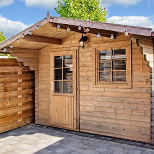 Casas de Madera Roquetas - Diáfana - 9 m2 - Modelo Riho - Caseta de madera RIHO exterior