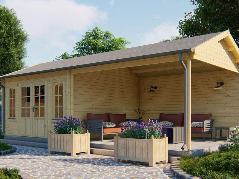 Casas de Madera Totana - Diáfana - 14 m2 - Modelo Kwaspa