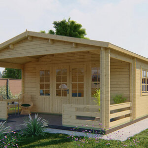 Casas de Madera Lepe - Diáfana - 22 m2 - Modelo Nottingham - Bungalow NOTTINGHAM - HOBYCASA portada