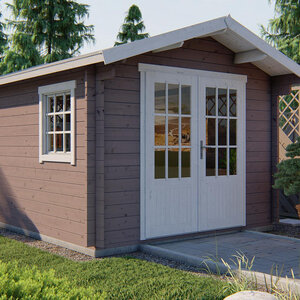 Casas de Madera Trujillo - Diáfana - 11 m2 - Modelo Peggie - Caseta PEGGIE  - Hobycasa roble