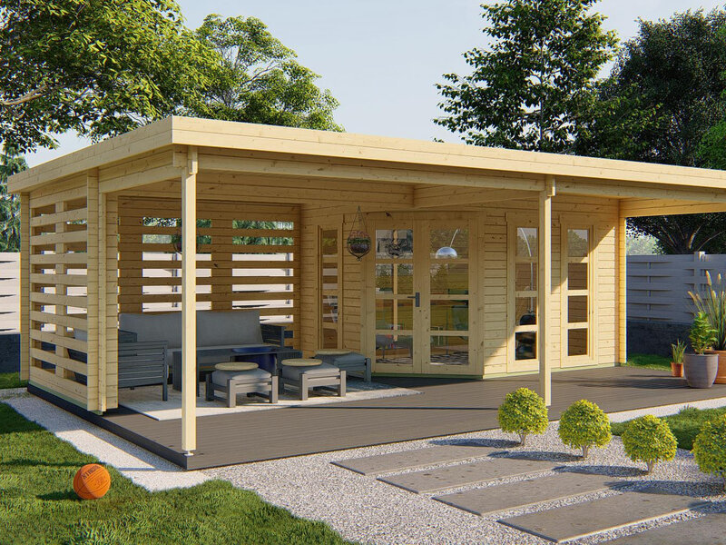 Casas de Madera Ciudadela - Diáfana - 11 m2 - Modelo Oletha