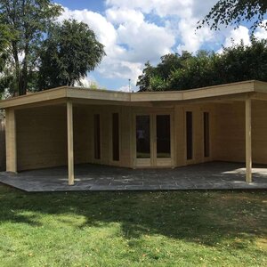 Casas de Madera Prefabricadas Castellón - Diáfana - 13 m2 - Modelo Jutka - Casas de madera Castellón - Hobycasa sin lasur