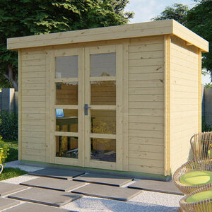 Casas de Madera Basauri - Diáfana - 6 m2 - Modelo Minimodern - Caseta MINIMODERN - HOBYCASA