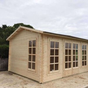 Casas de Madera Baracaldo - Diáfana - 14 m2 - Modelo Arne - Caseta ARNE - sin lasur