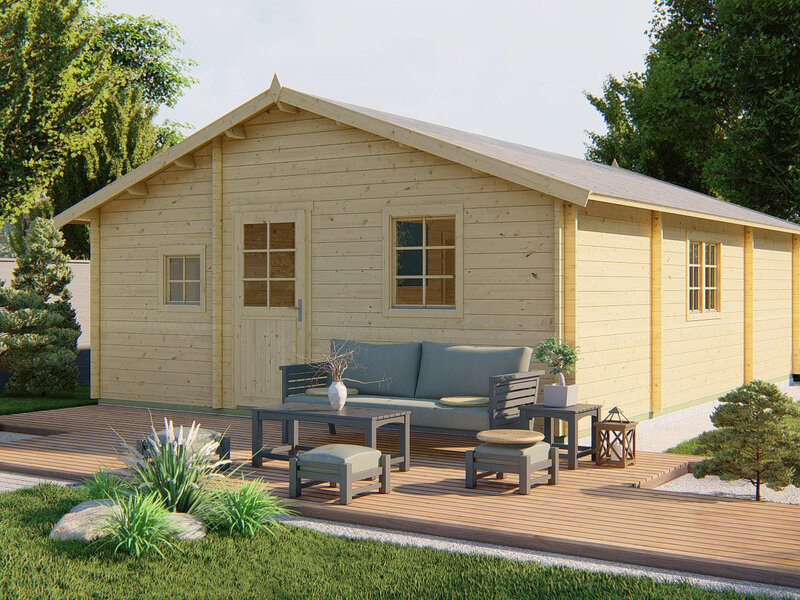 Casas de Madera Prefabricadas Málaga - 3 dormitorios - 48 m2