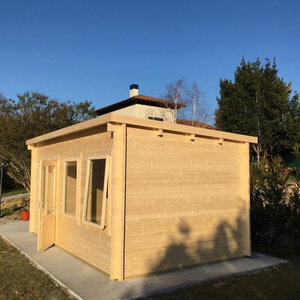 Casas de Madera Mojácar - 13 m2 - Diáfana - Modelo Sadie - Casas de madera SADIE lateral
