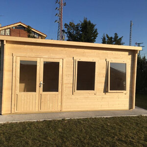 Casas de Madera Mojácar - 13 m2 - Diáfana - Modelo Sadie - Casas de madera SADIE incoloro