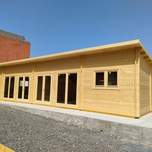 Casas Prefabricadas de Madera Zaragoza - 4 dormitorios - 70 m2 - CASAS PREFABRICADAS ZARAGOZA DE 70M2 4 HABITACIONES - VISTA LATERAL