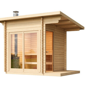 SAUNA TAMPERE XS DE ABETO - 208X208+50 CMS - SAUNA TAMPERE INCOLORO