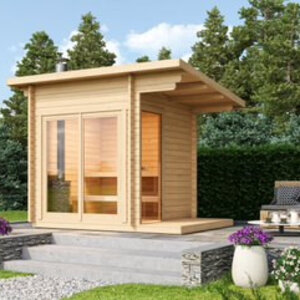 SAUNA TAMPERE XS DE ABETO - 208X208+50 CMS - SAUNA TAMPERE PORTADA