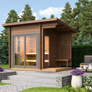 SAUNA TAMPERE S DE ABETO - 208X208+82,6 CMS - SAUNA TAMPERE PORTADA