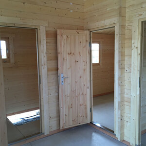 Casas de Madera Cádiz - 2 dormitorios - 35 m2 - CASAS DE MADERA CADIZ - 44MM - VISTA INTERIOR INCOLORO