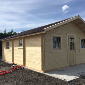 Casas de Madera Cádiz - 2 dormitorios - 35 m2 - CASAS DE MADERA CADIZ - 44MM - EXTERIOR INCOLORO
