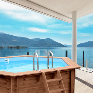 PISCINA DE MADERA MAMBO 335X307 CMS - PISCINA DE MADERA MAMBO 335X307X116 TERRAZA