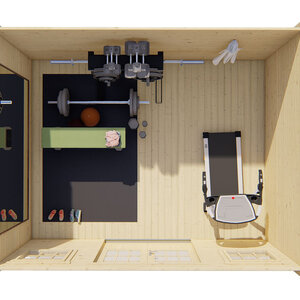 Casas de Madera Pedreguer - Diáfana - 14 m2 - Modelo Jenny - Casas de madera JENNY - HOBYCASA interior