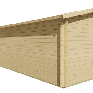 Casas de Madera Prefabricadas Montoro - Diáfana - 16 m2 - Modelo Rick - Caseta RICK - HOBYCASA trasera