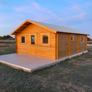 Casas de Madera Prefabricadas Málaga - 3 dormitorios - 48 m2 - CASAS PREFABRICADAS MALAGA 45MM - VISTA LATERAL