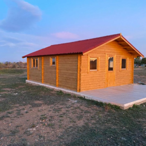 Casas de Madera Prefabricadas Málaga - 3 dormitorios - 48 m2 - CASAS PREFABRICADAS MALAGA 45MM - VISTA ESQUINADA