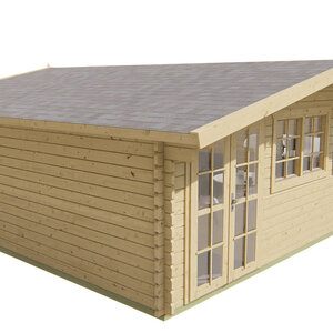Casas de Madera Prefabricadas Tenerife-Helle - 33 m2 - Diáfana - Casas de madera Tenerife diáfana  - Hobycasa incoloro