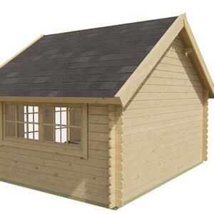 Casas de Madera Prefabricadas Jaén - Diáfana - 9 m2 - Modelo Skov -  Caseta Jardin SKOV - TRASERA