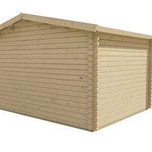 Casas de Madera Prefabricadas Galapagar - Diáfana - 11 m2 - Modelo Wolfgang - Cabaña de madera WOLFGANG render trasero