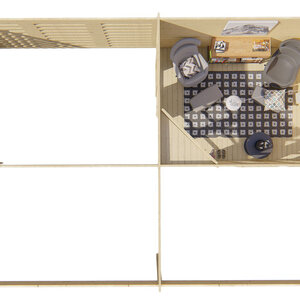 Casas de Madera Ciudadela - Diáfana - 11 m2 - Modelo Oletha - Casas de madera OLETHA - PORTADA