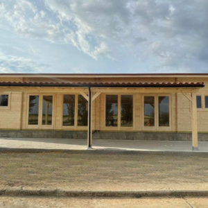 Casas Prefabricadas de Madera Zaragoza - 4 dormitorios - 70 m2 - CASAS PREFABRICADAS ZARAGOZA DE 70M2 4 HABITACIONES - PORCHE ANEXO FRONTAL